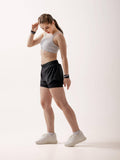 Blue Grey Solid Regular Fit High Rise Running Shorts - view 9