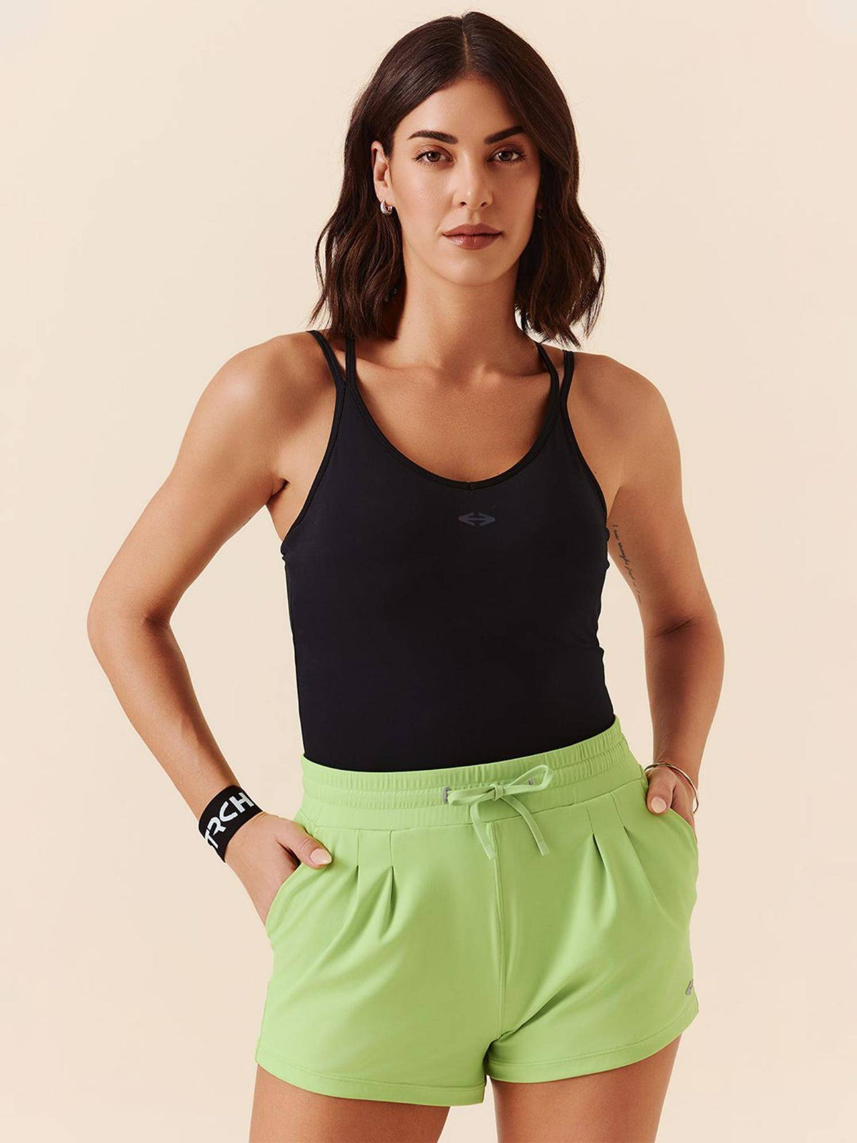 Dazzling Blue Solid Regular Fit High Rise Running Shorts - view 11