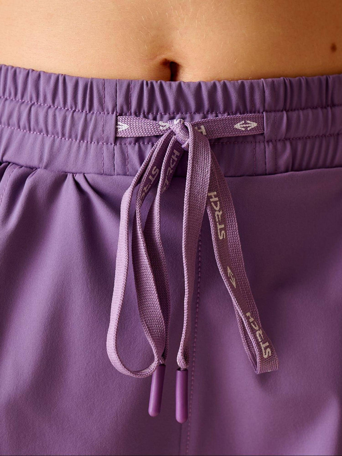 Dusty Orchid Solid Regular Fit High Rise Looney Tunes Running Shorts - view 3