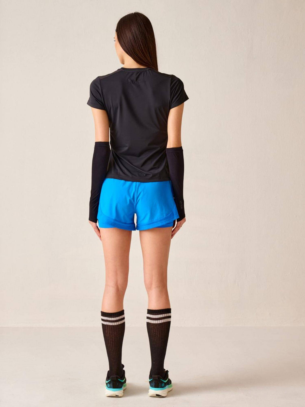 Rasberry Solid Regular Fit High Rise Running Shorts - view 14