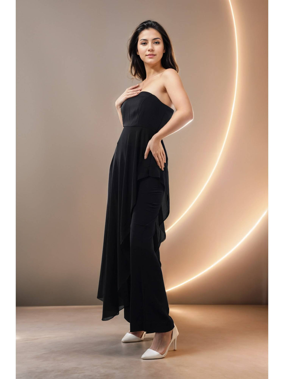 Black Aseem Luxe Tube Top | TT90 - view 5