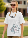 Women's White Attempting To Adult Graphic Printed Oversized T-shirt | HD56 - view 1