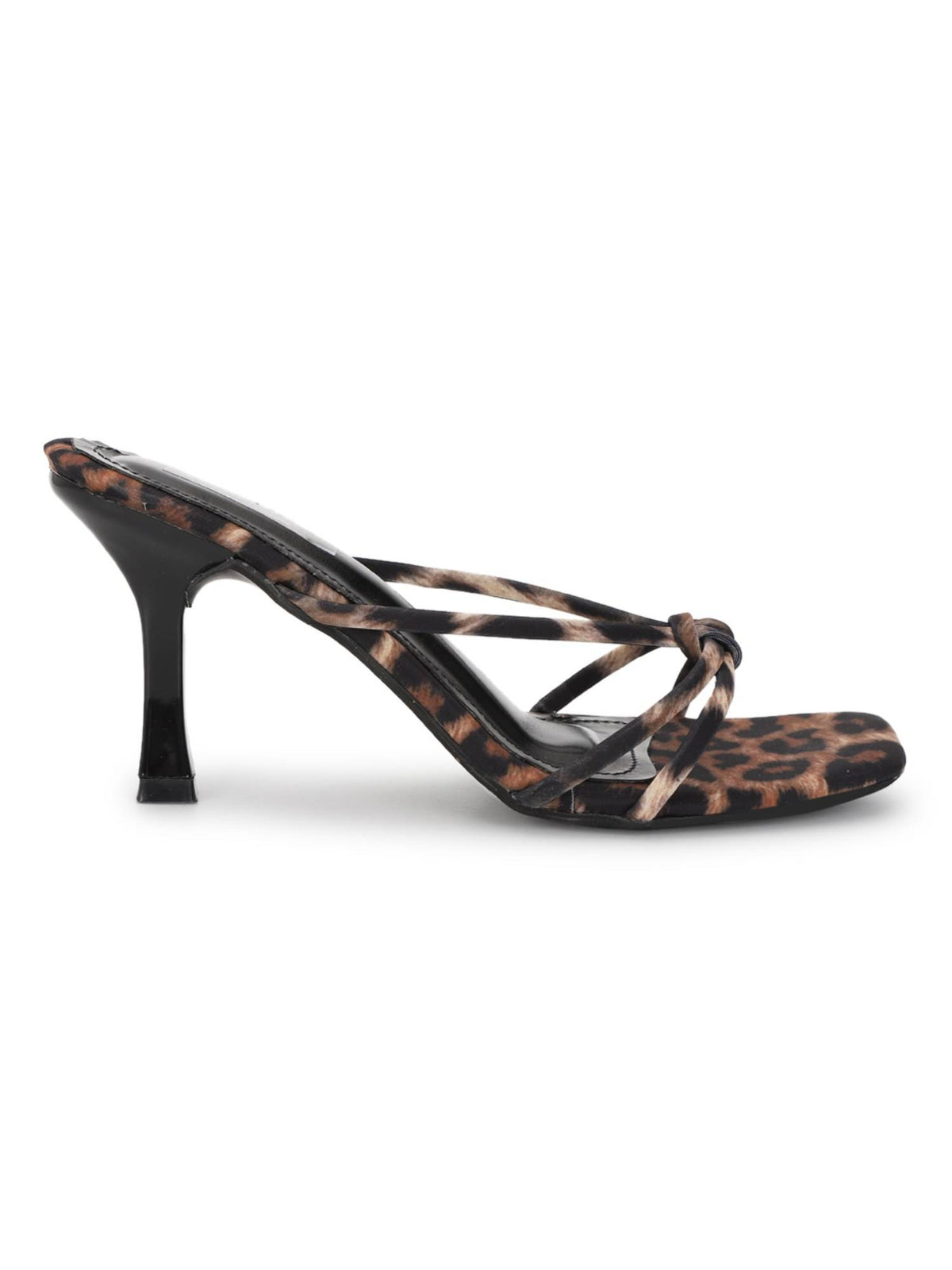 Brown Animal Print Stiletto Heels | H78 - view 4