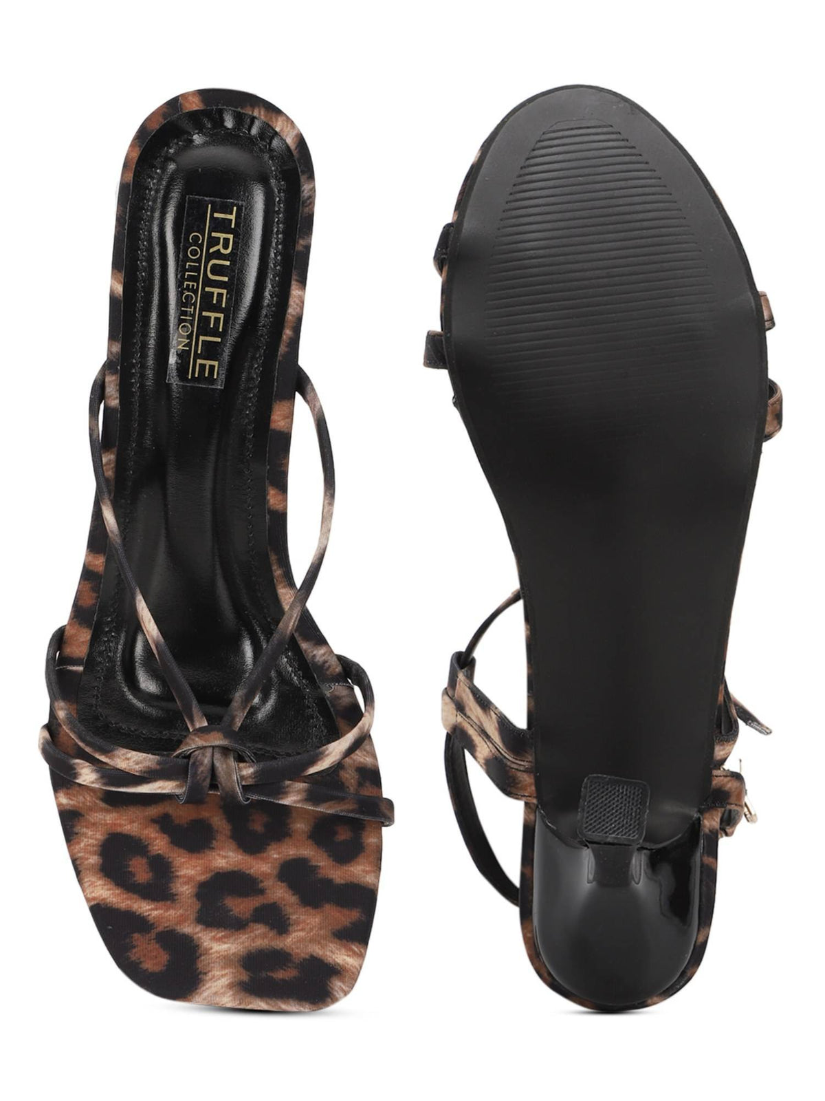 Brown Animal Print Stiletto Heels | H78 - view 5