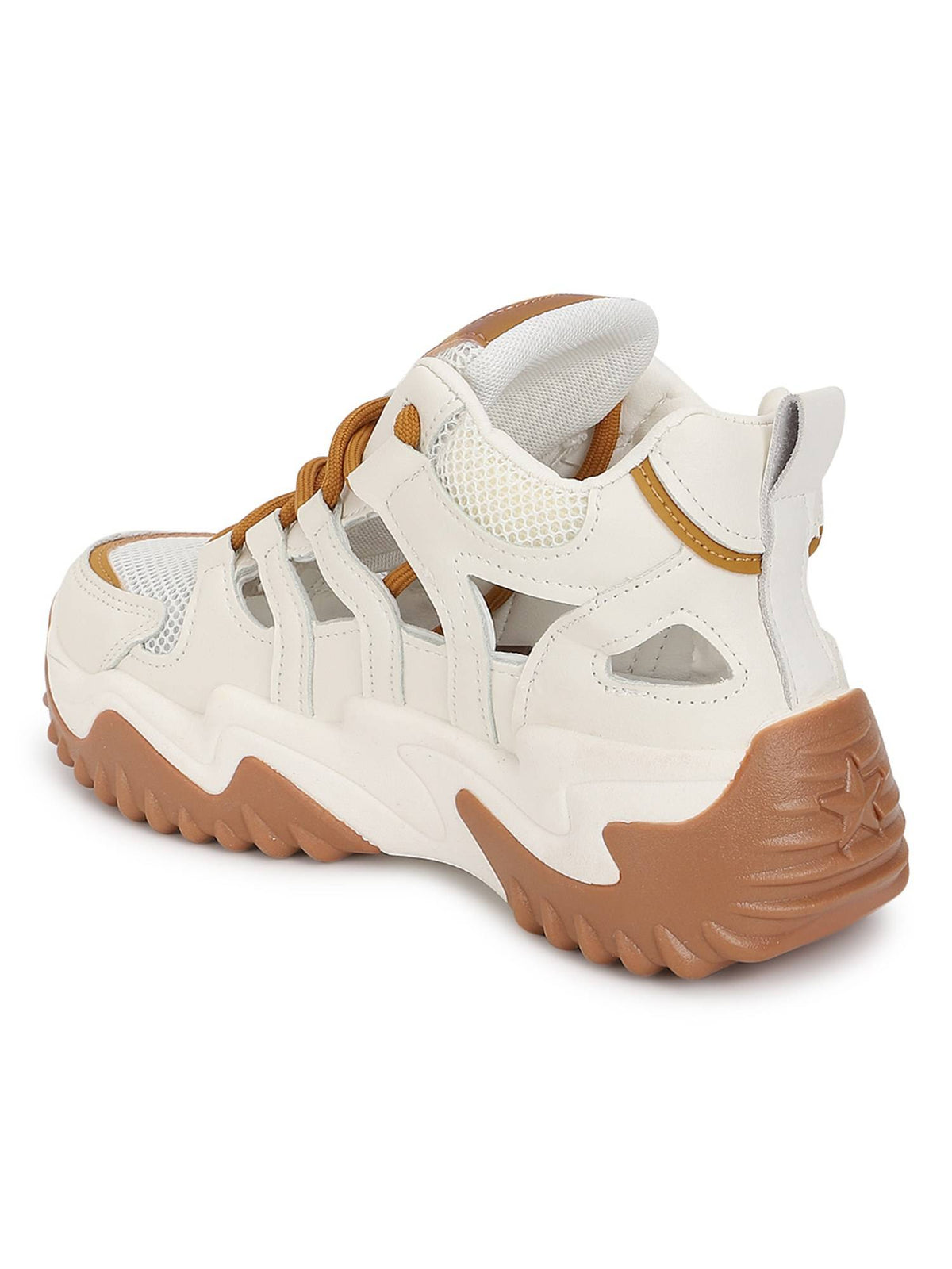 Brown Solid Casual Sneakers | SN09 - view 3
