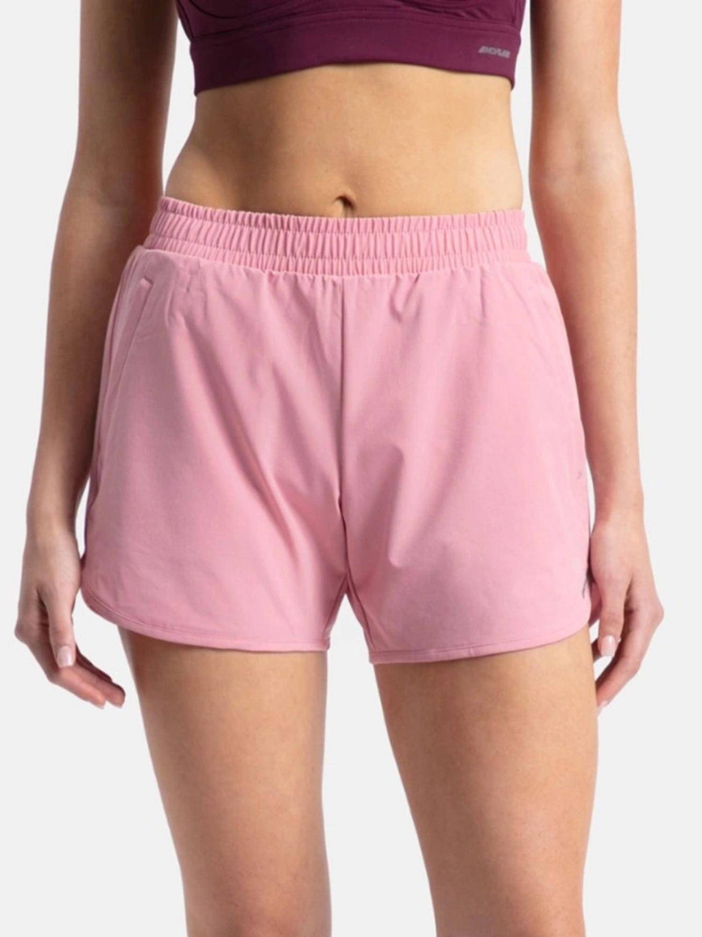 MW72 Women Microfiber Elastane Active Wear Shorts - Rose - view 1
