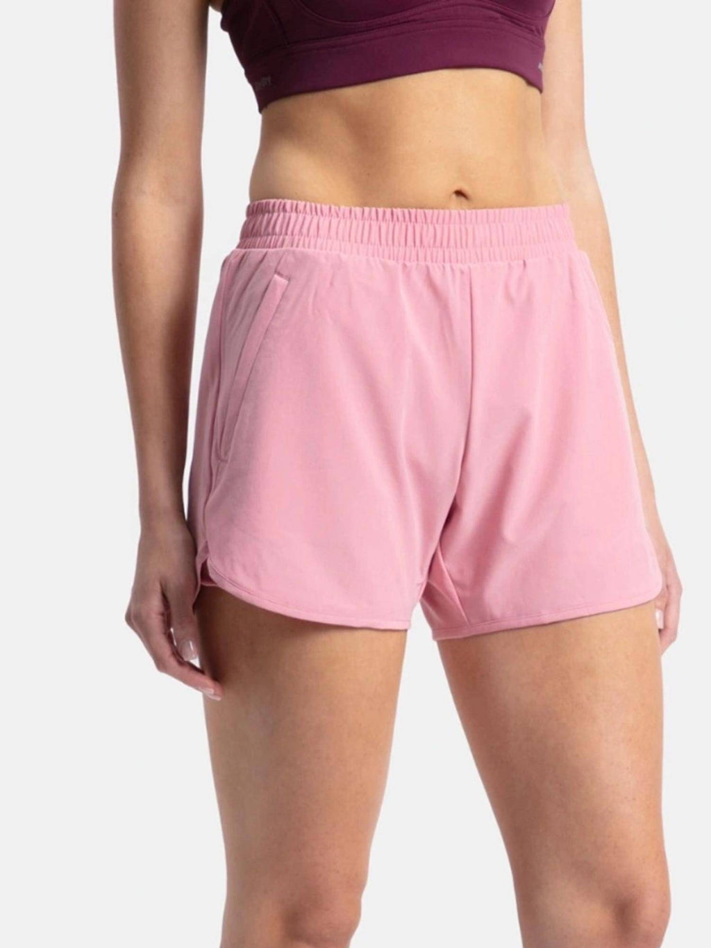 MW72 Women Microfiber Elastane Active Wear Shorts - Rose - view 2