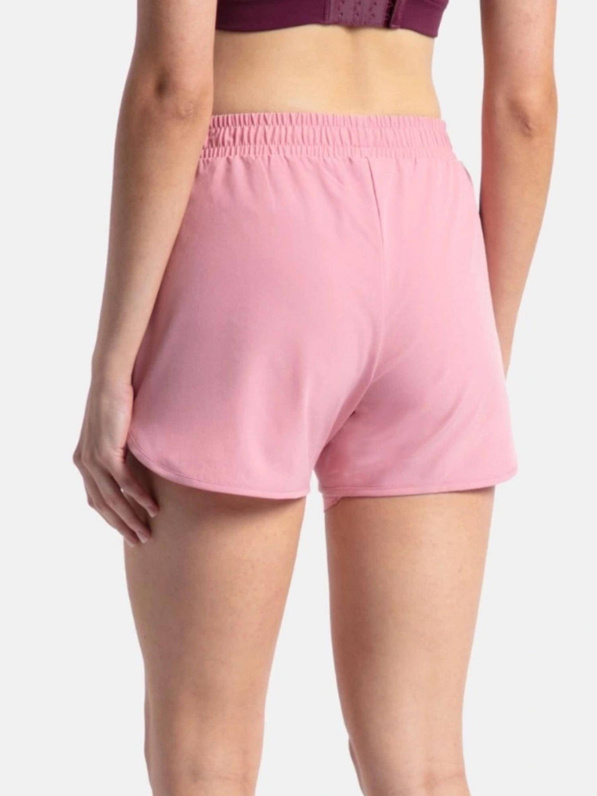MW72 Women Microfiber Elastane Active Wear Shorts - Rose - view 3