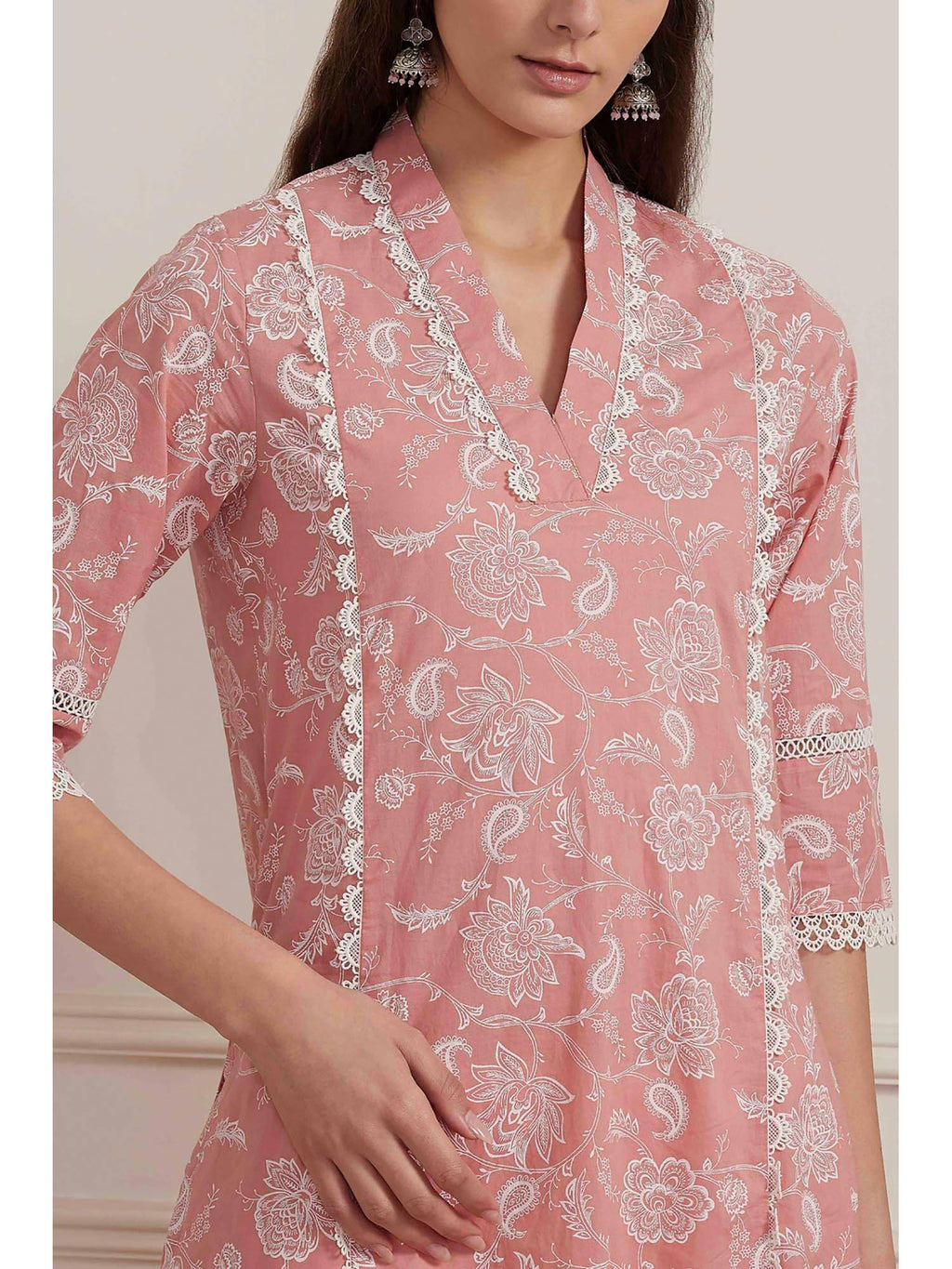 Blue Floral Kurta | KDG - view 8