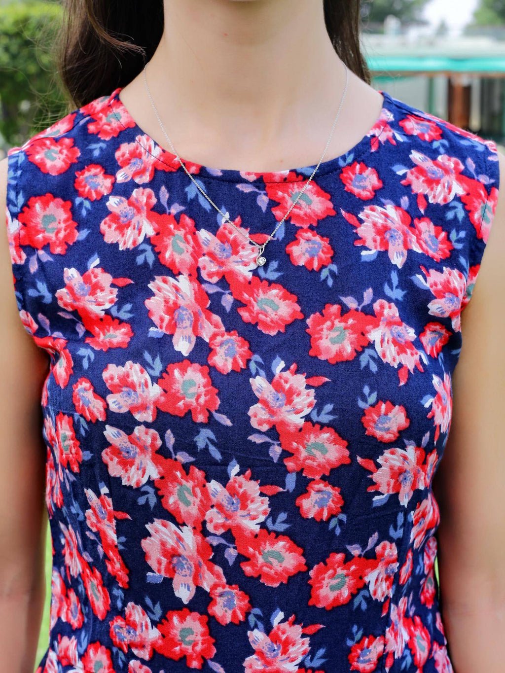 Viscose Printed Peplum Top | pt51 - view 4