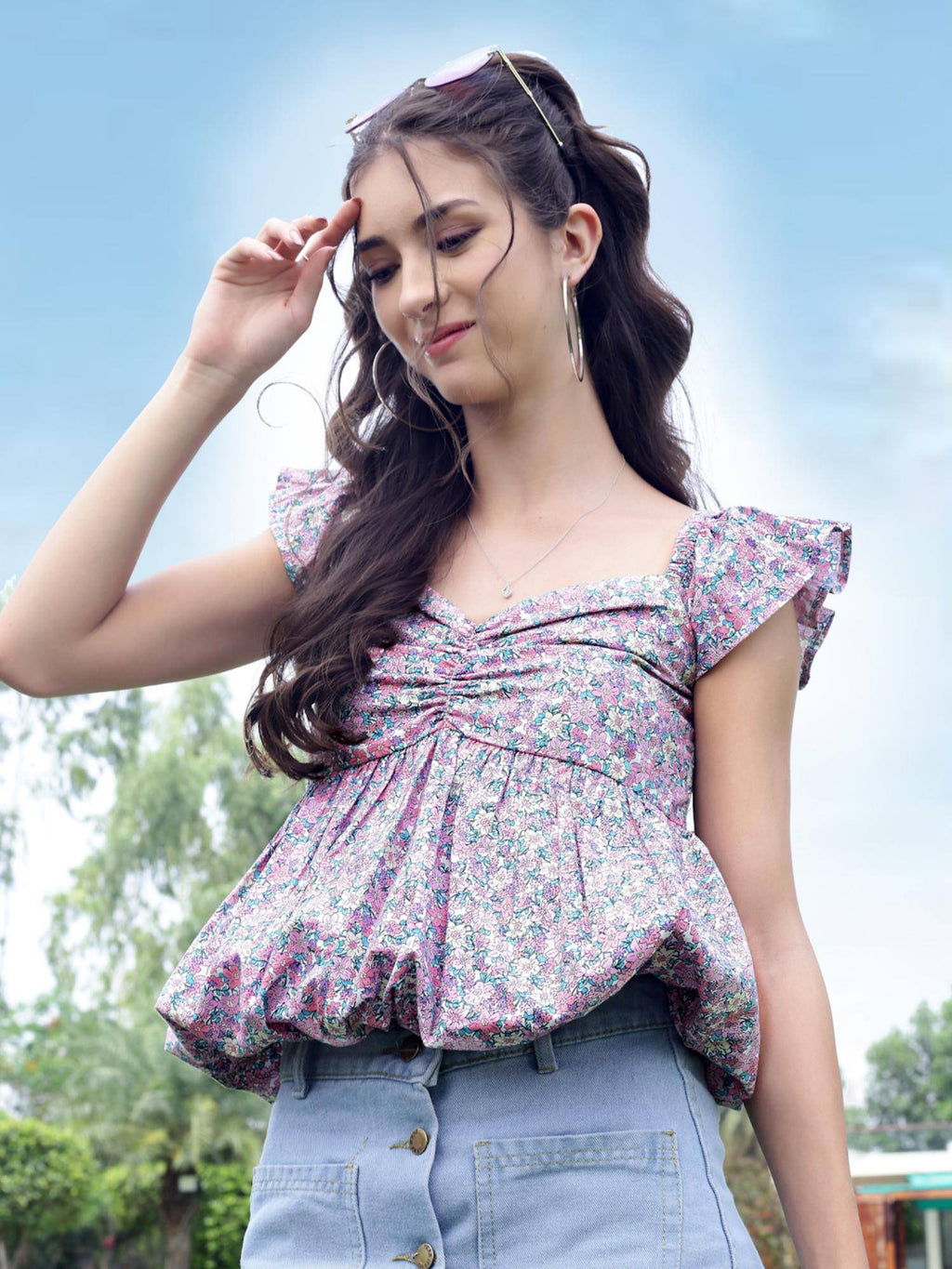 Premium Cotton Balloon Top | pt51 - view 11