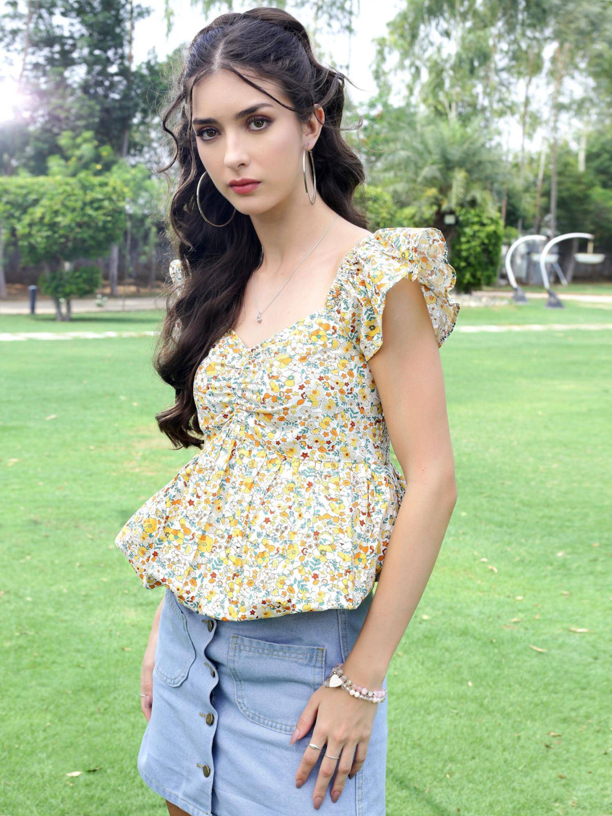 Premium Cotton Balloon Top | pt51 - view 3