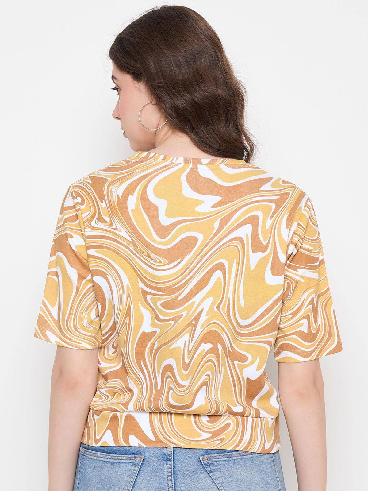 Women Round Neck Crop Top | CT61 - view 2