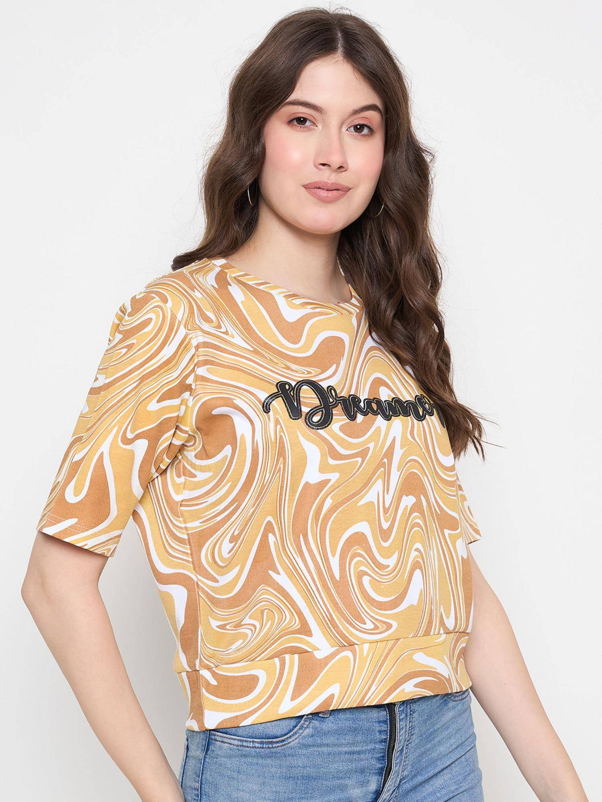 Women Round Neck Crop Top | CT61 - view 4