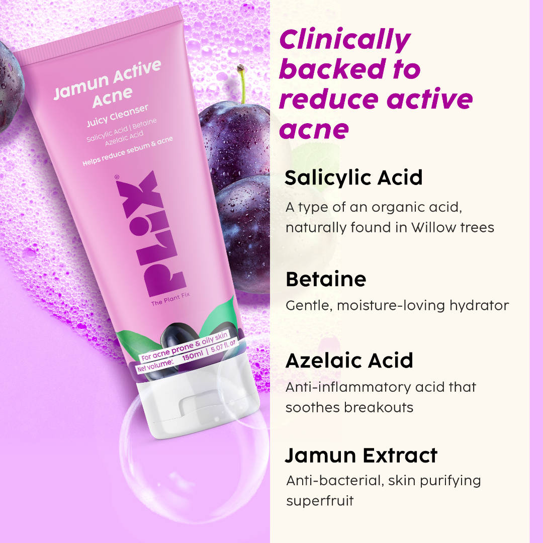 Jamun Active Acne Cleanser with Salicylic Acid Helps Reduce Acne for Daily Use | PL1 - view 3