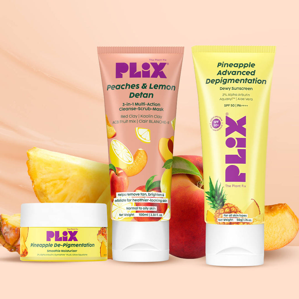 Peaches & Lemon 3-in-1 Detan Face Wash, Scrub & Mask + Moisturizer + Sunscreen | PL1 - view 3