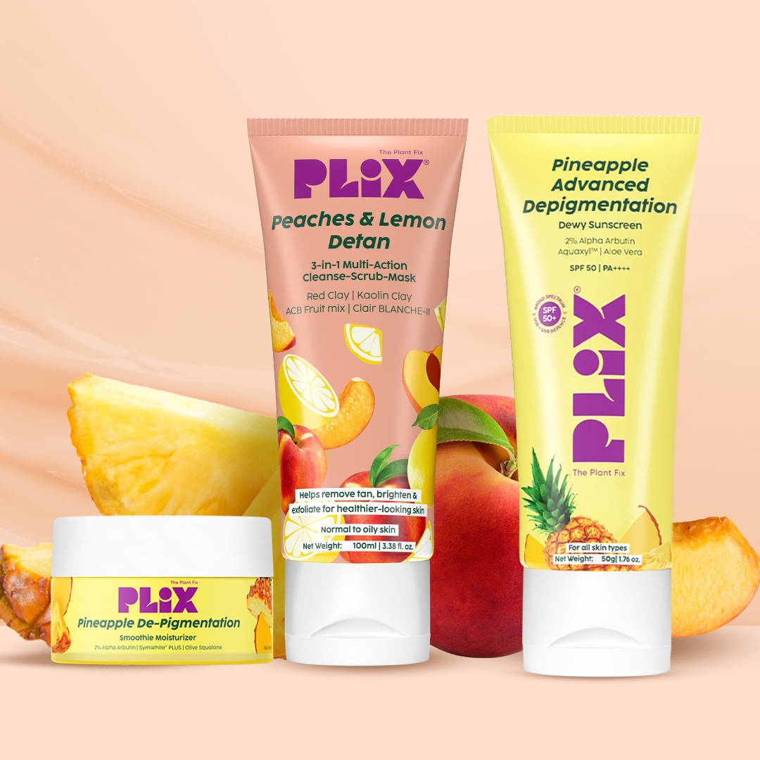 Peaches & Lemon 3-in-1 Detan Face Wash, Scrub & Mask + Moisturizer + Sunscreen | PL1 - view 3