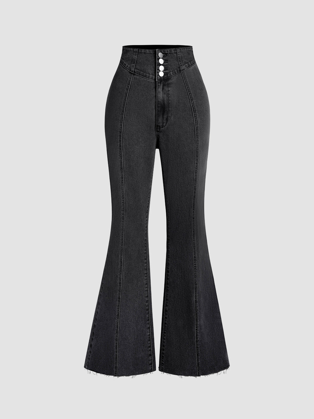 Stretch Denim High Waist Flared Jeans | BT10 - view 1