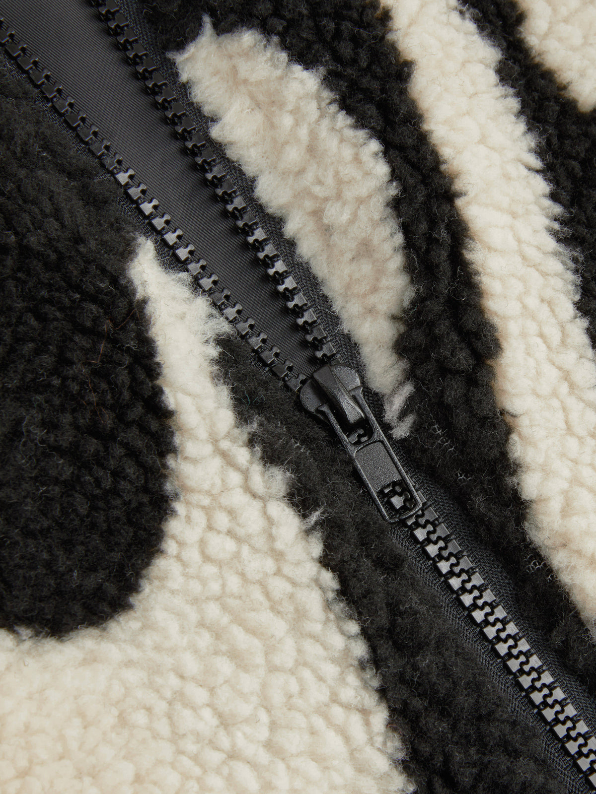 Oversized Printed Fleece Zip Up Jacket | JC78 - view 2