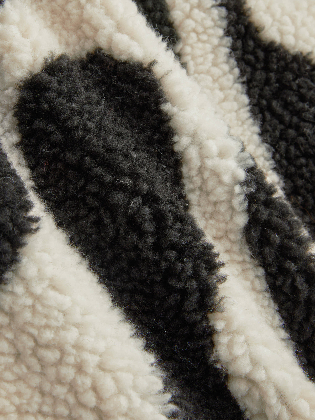 Oversized Printed Fleece Zip Up Jacket | JC78 - view 3