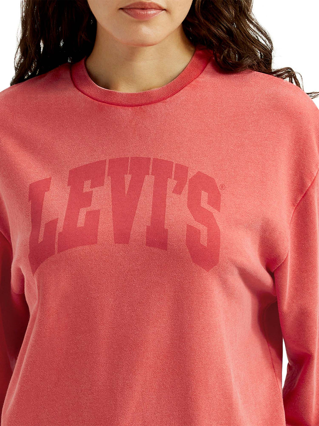 Women Coral Crew Neck Sweatshirt | HD56 - view 4