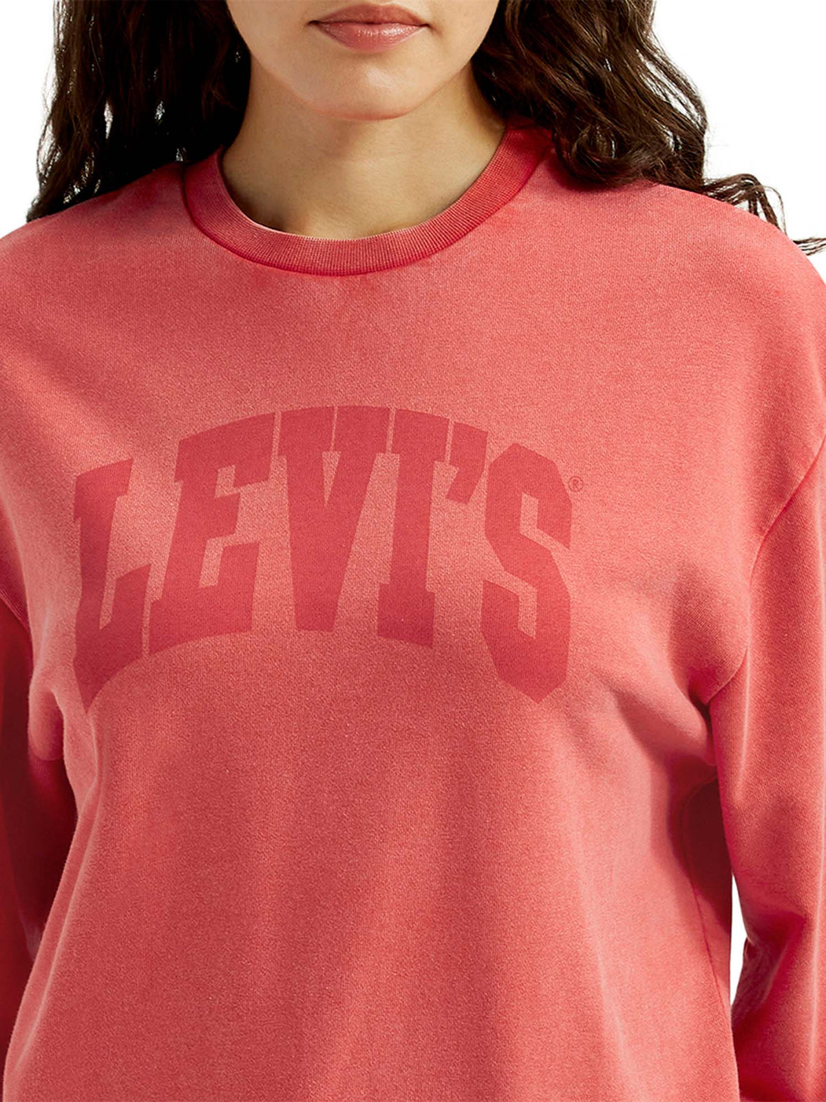 Women Coral Crew Neck Sweatshirt | HD56 - view 4