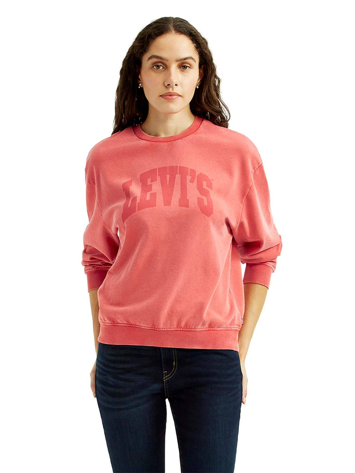 Women Coral Crew Neck Sweatshirt | HD56 - view 5
