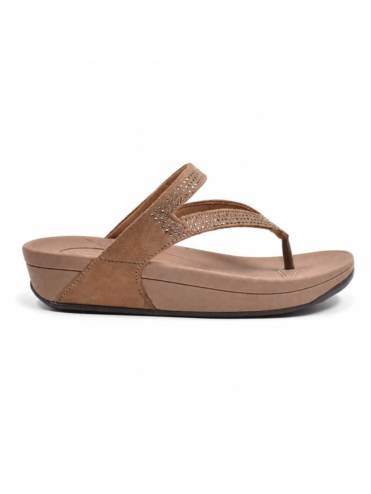 Women Brown Tpr Sole Sandals | SD89 - view 5