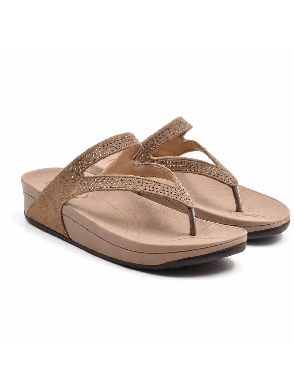 Women Brown Tpr Sole Sandals | SD89 - view 6