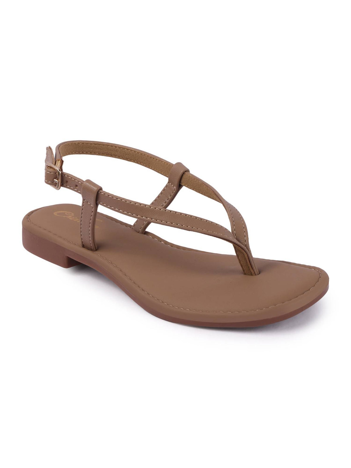 Women Beige Synthetic Sole Sandals | SD89 - view 3