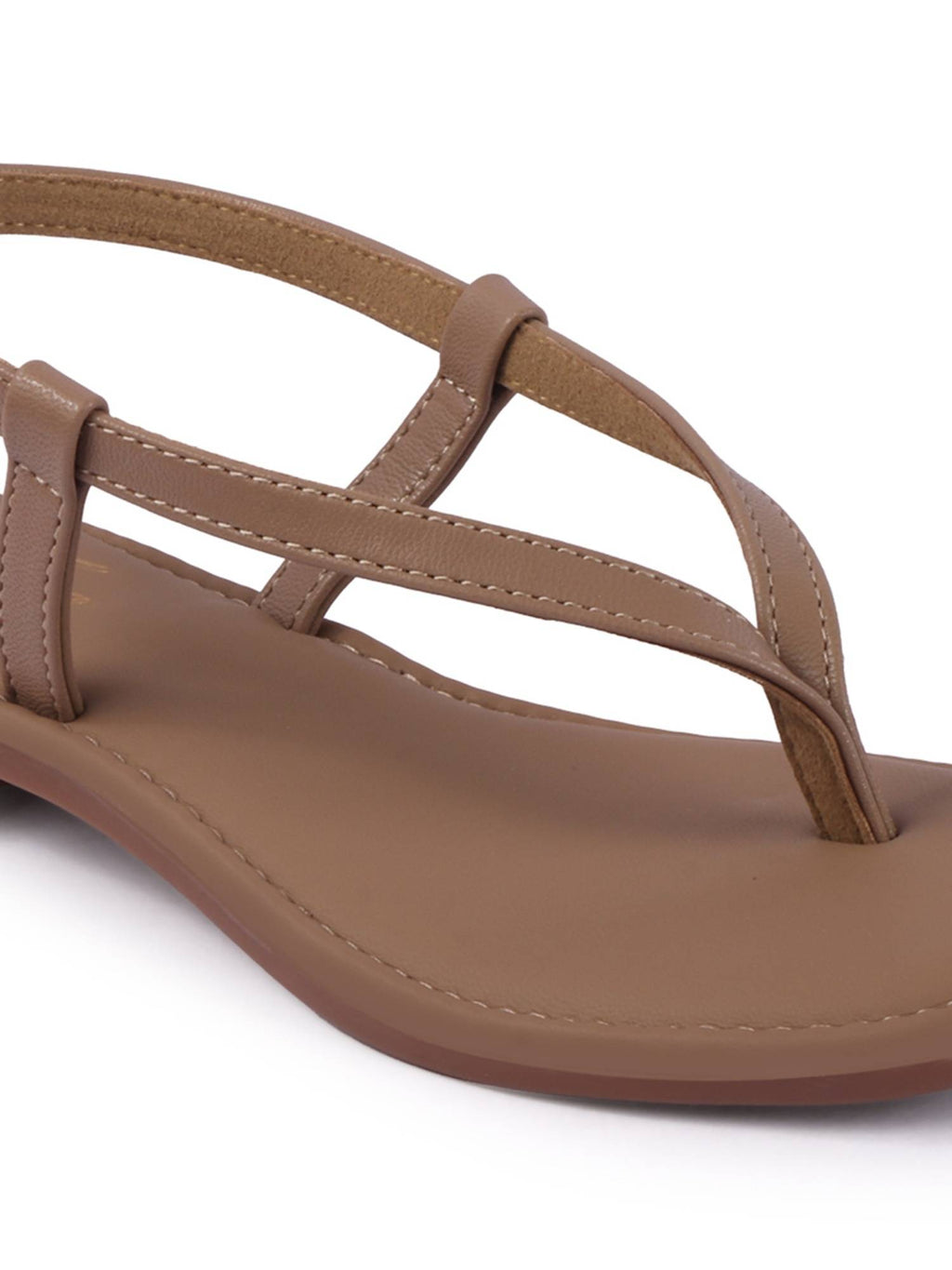 Women Beige Synthetic Sole Sandals | SD89 - view 4