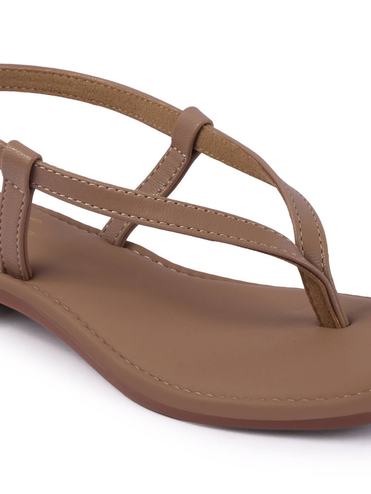 Women Beige Synthetic Sole Sandals | SD89 - view 4
