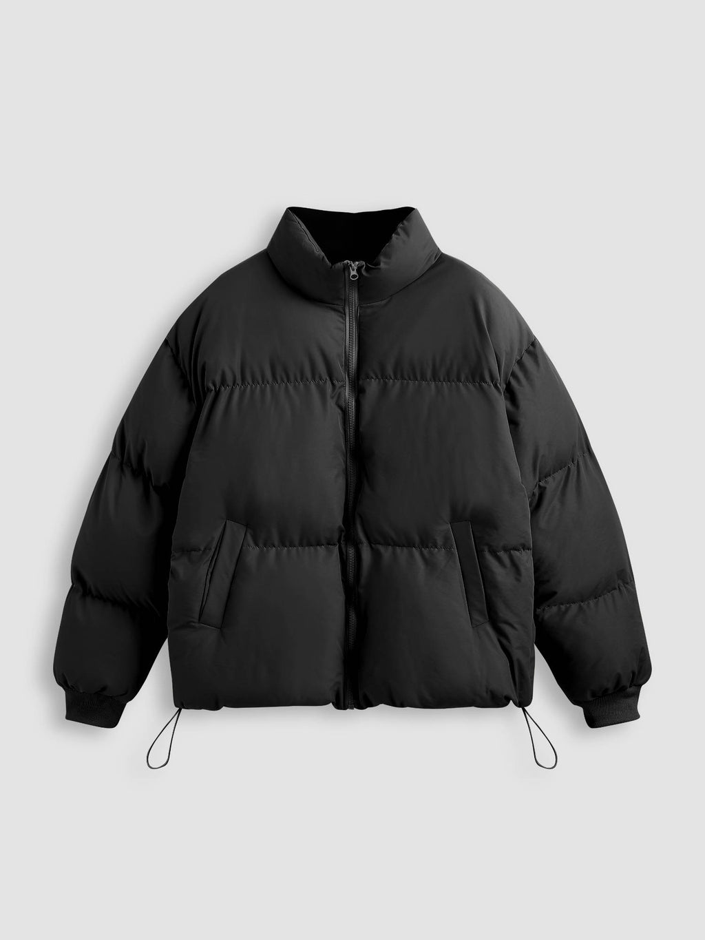 Zip Front Collared Puffer Jacket | JC78 - view 9