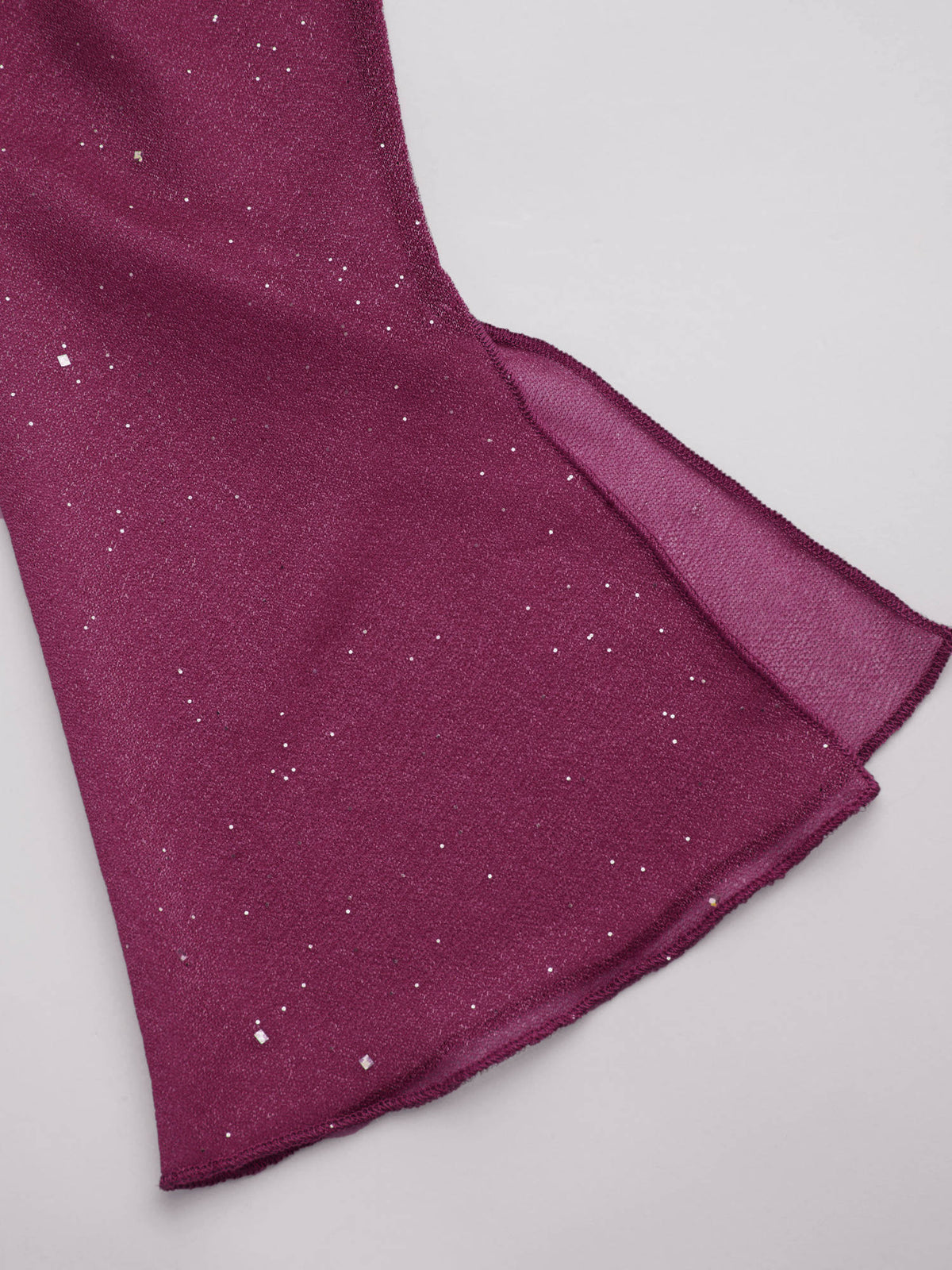 Square Neck Solid Glitter Knotted Mini Dress | D56 - view 34