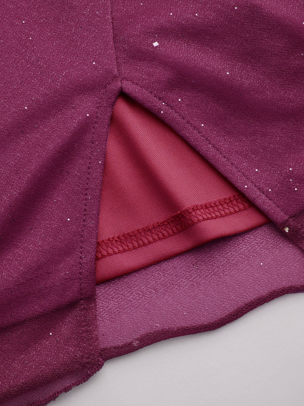 Square Neck Solid Glitter Knotted Mini Dress | D56 - view 35
