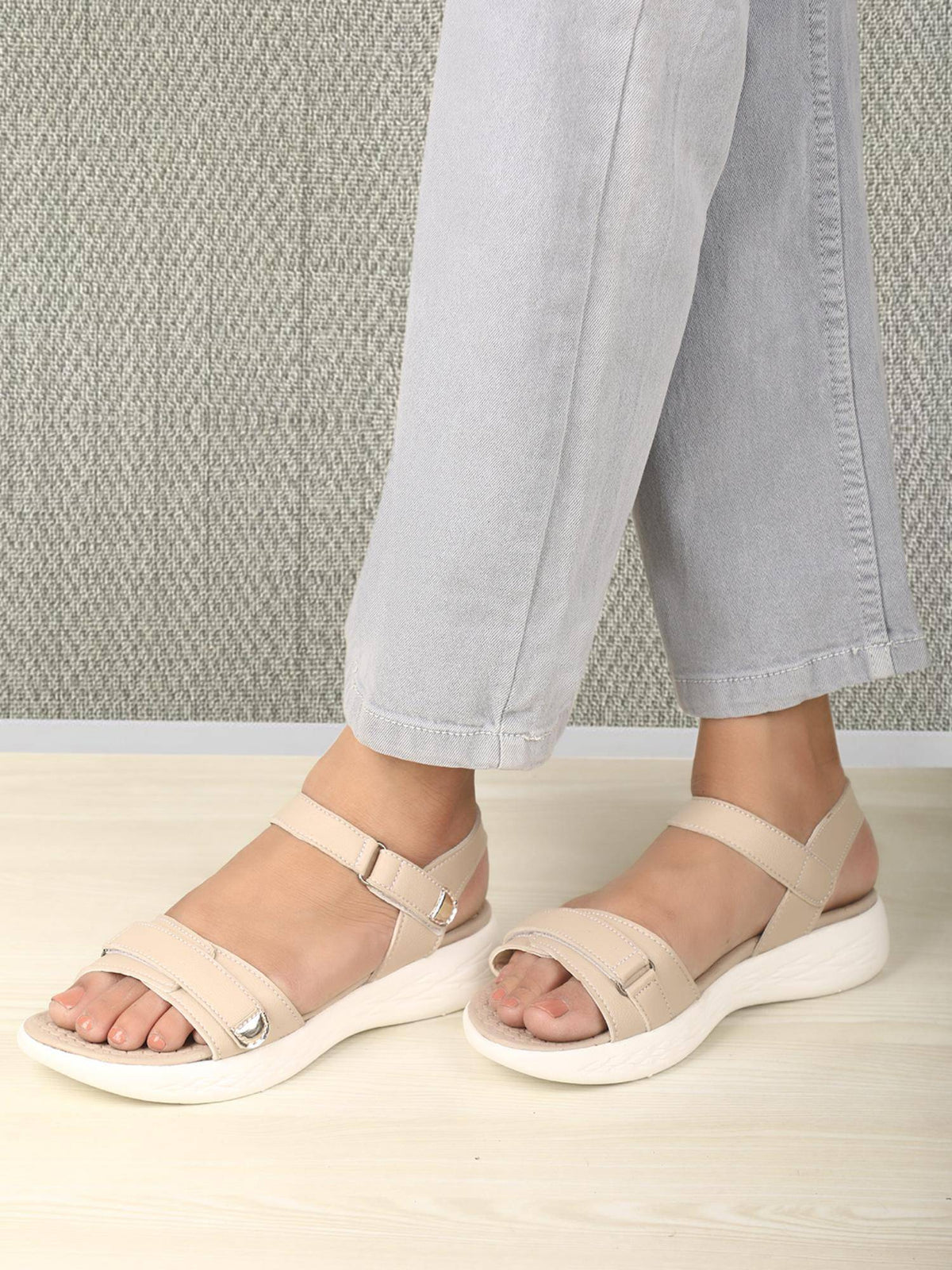 Women Blue Adjustable Strap Supportive Sandals | SD89 - view 18