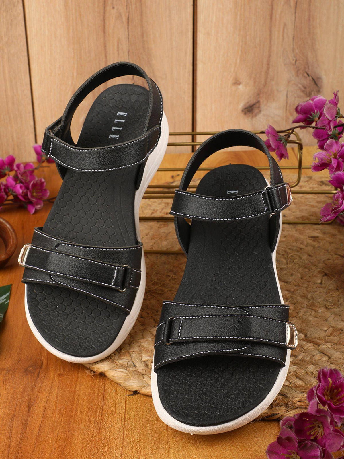 Women Beige Adjustable Strap Supportive Sandals | SD89 - view 28