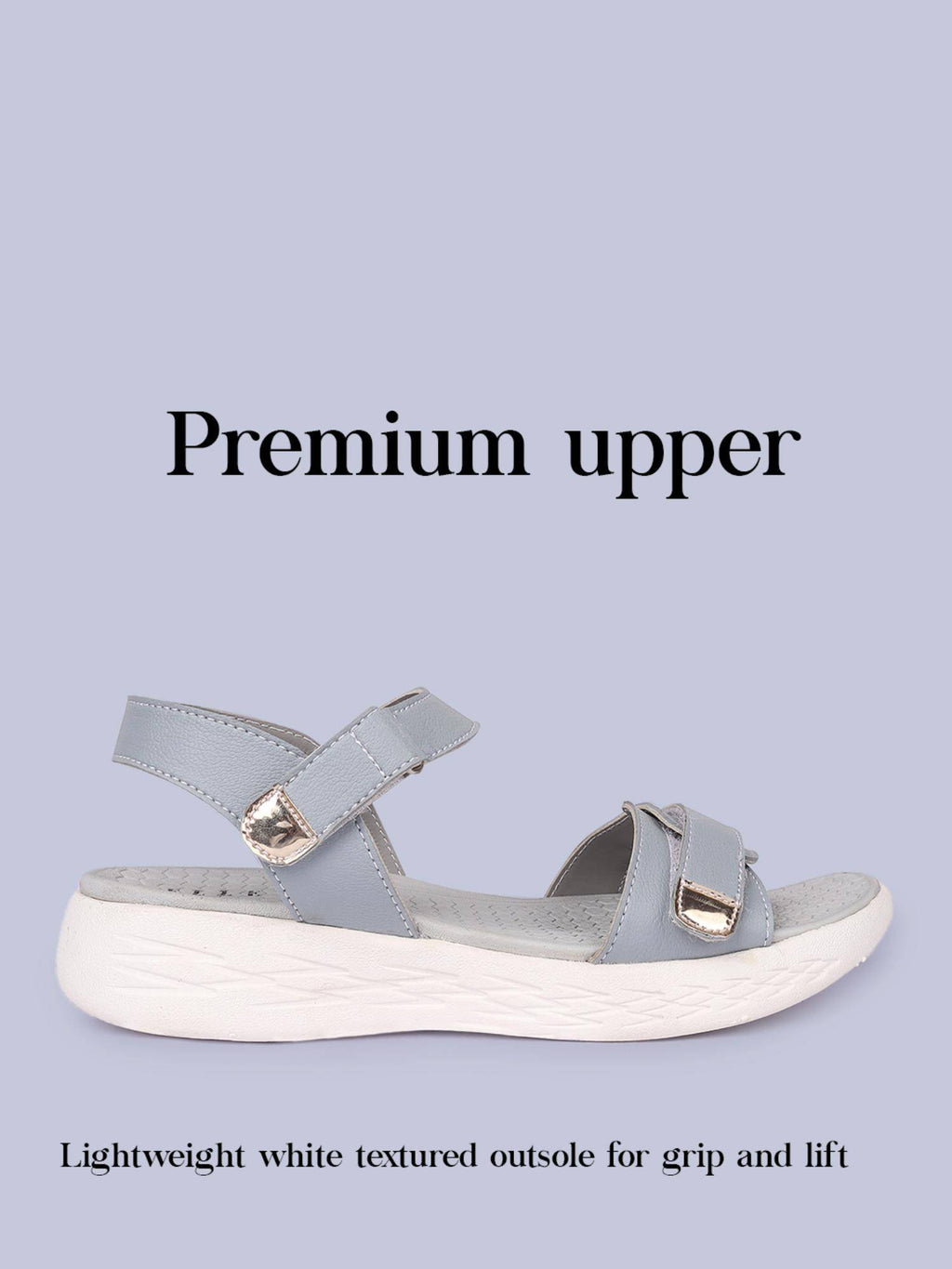 Women Blue Adjustable Strap Supportive Sandals | SD89 - view 6