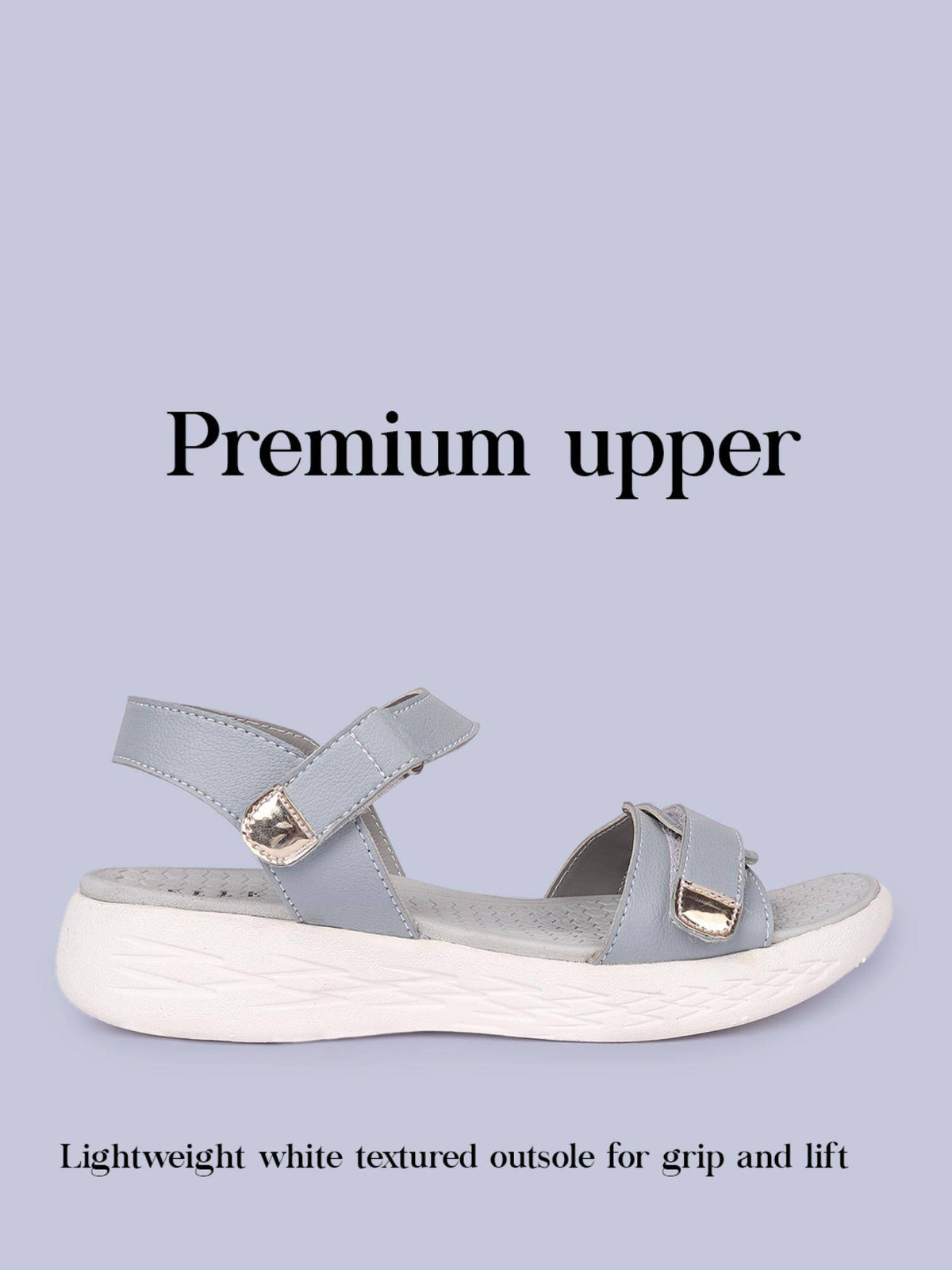 Women Blue Adjustable Strap Supportive Sandals | SD89 - view 6