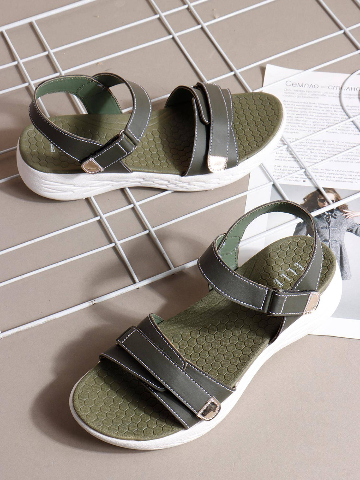 Women Blue Adjustable Strap Supportive Sandals | SD89 - view 28