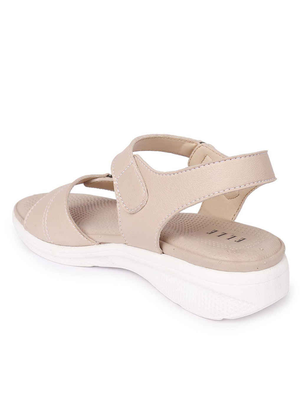 Women Beige Adjustable Strap Supportive Sandals | SD89 - view 5