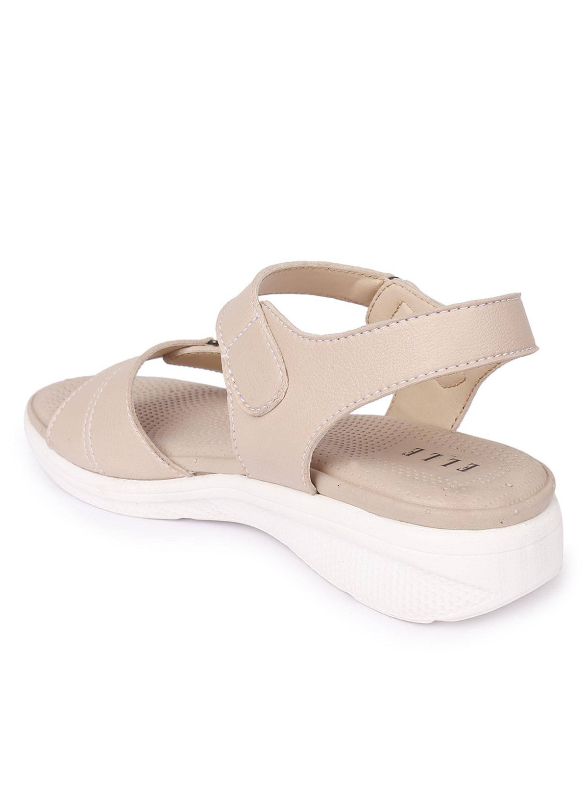 Women Beige Adjustable Strap Supportive Sandals | SD89 - view 5