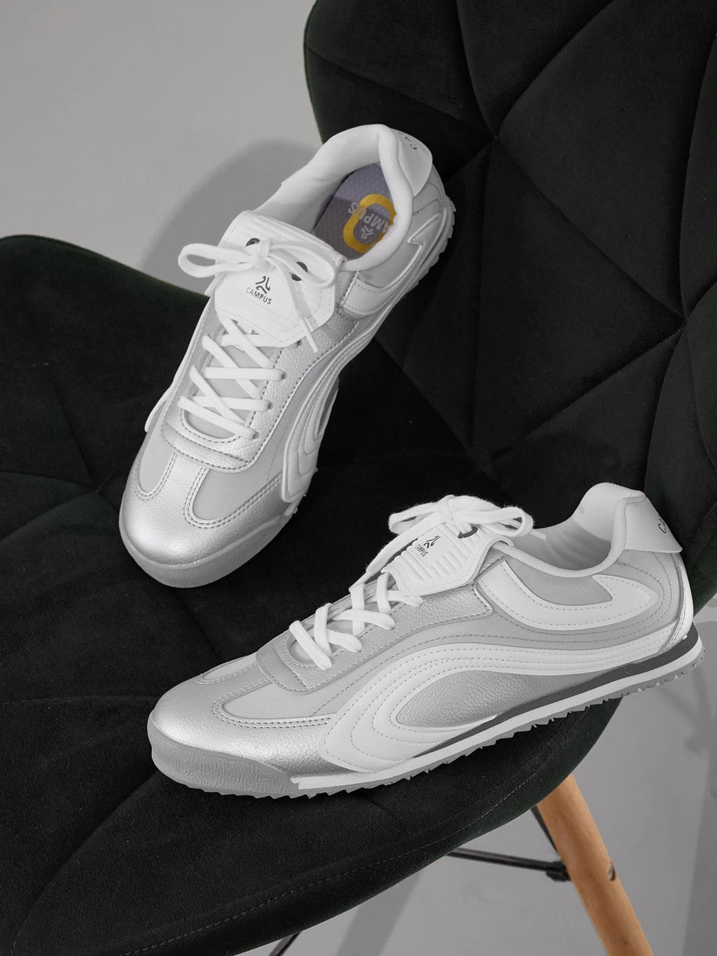 Highbird Women Silver Sneakers | SN09 - view 1