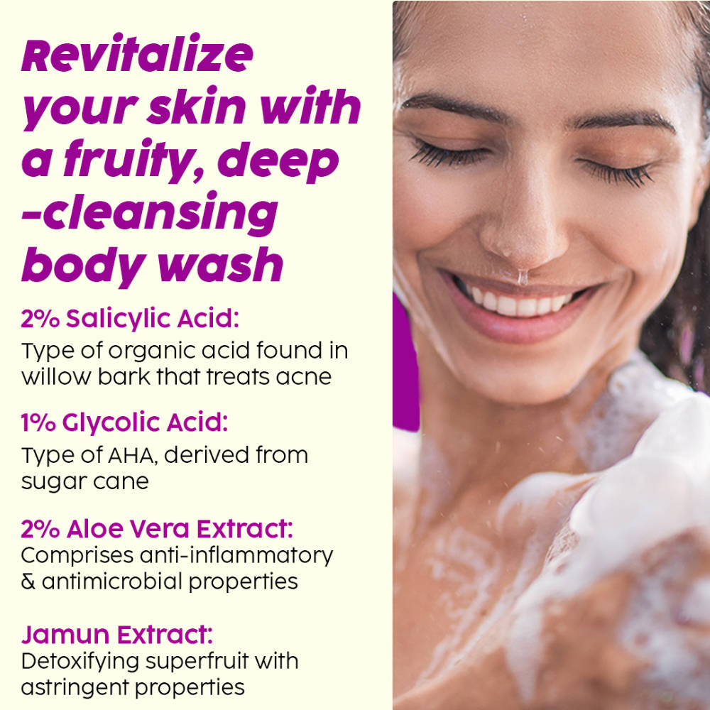 2% Salicylic Acid Body Wash For Body Acne, Deeply Exfoliating Dead Skin Cells, Moisturizes Skin | PL1 - view 4