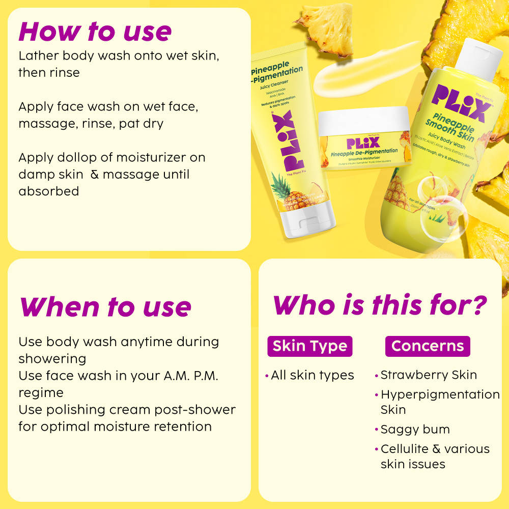Pineapple Duo With Body Wash & De-Pigmentation Facewash | PL1 - view 7