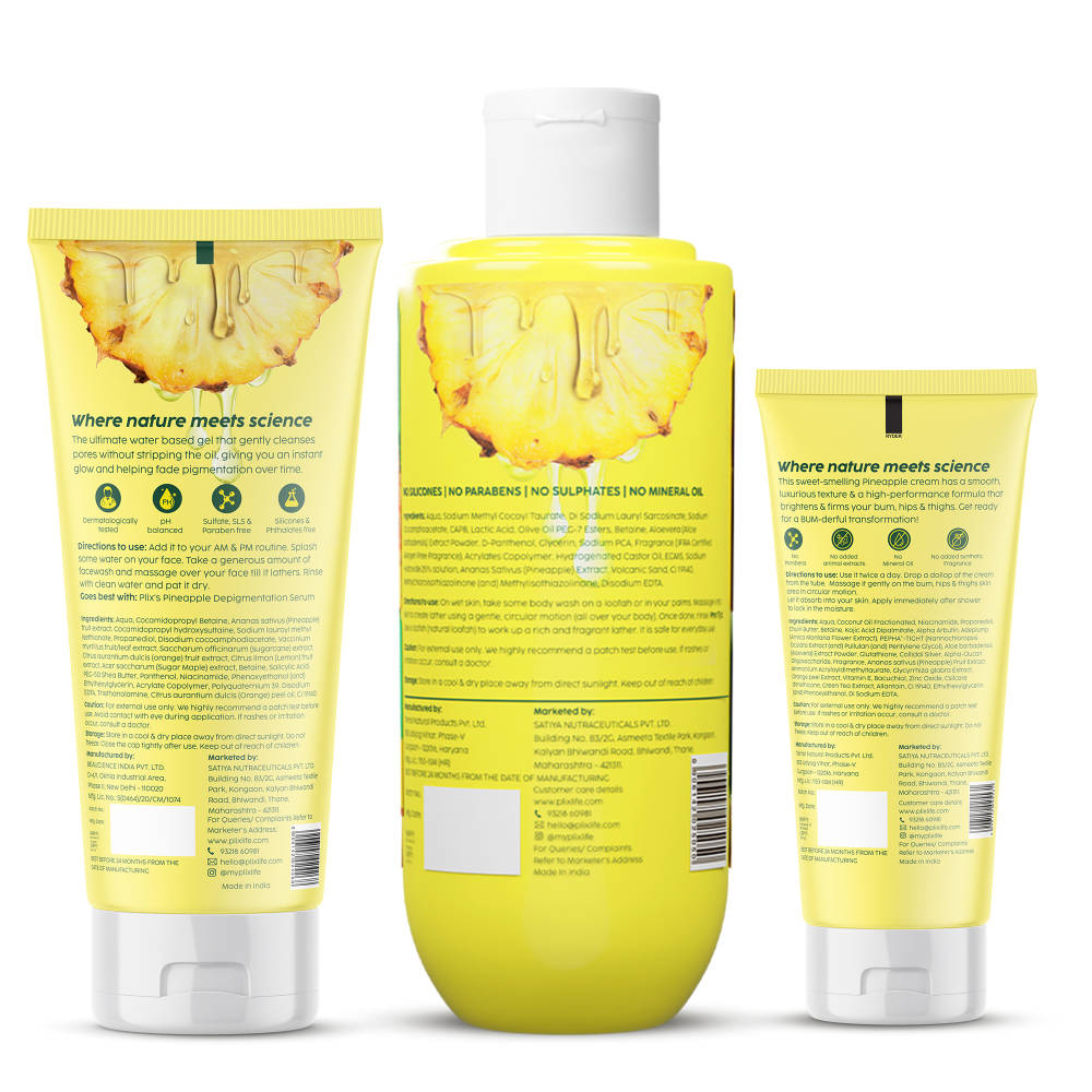 Pineapple Trio With Cleanser, Body Wash & Cream | PL1 - view 2