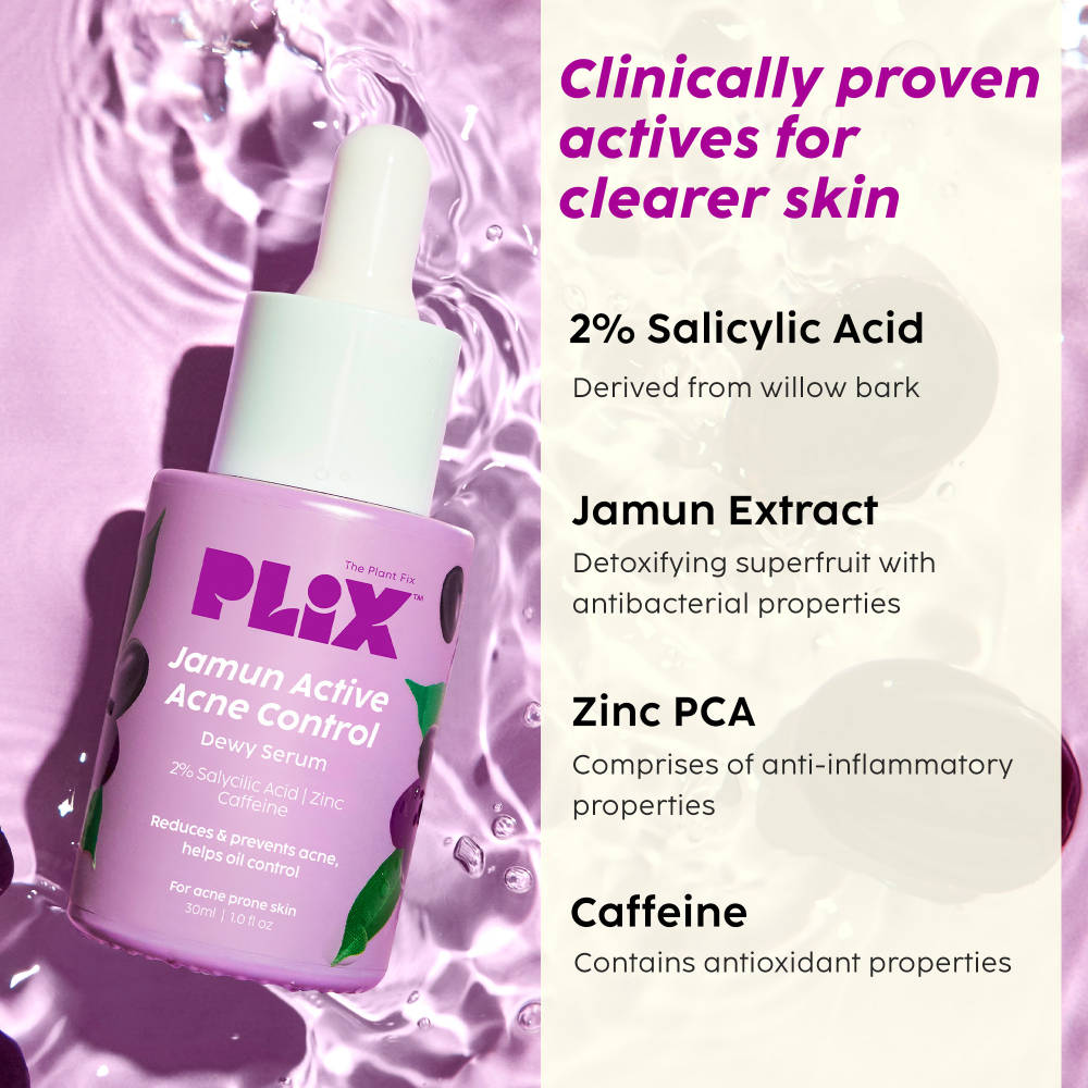 Jamun Skincare Combo With Cleanser, Body Wash & Active Acne Serum For Women & Men | PL1 - view 6
