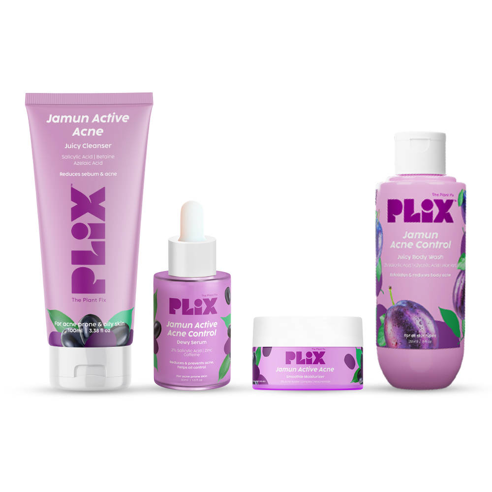Jamun Active Acne Regime - Cleanser, Acne Mark Serum, Moisturizer & Body Wash For Women & Men | PL1 - view 1