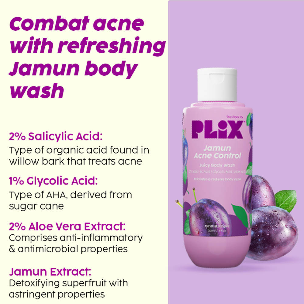 Jamun Active Acne Regime With Cleanser, Body Wash & Moisturizer For Women & Men | PL1 - view 5