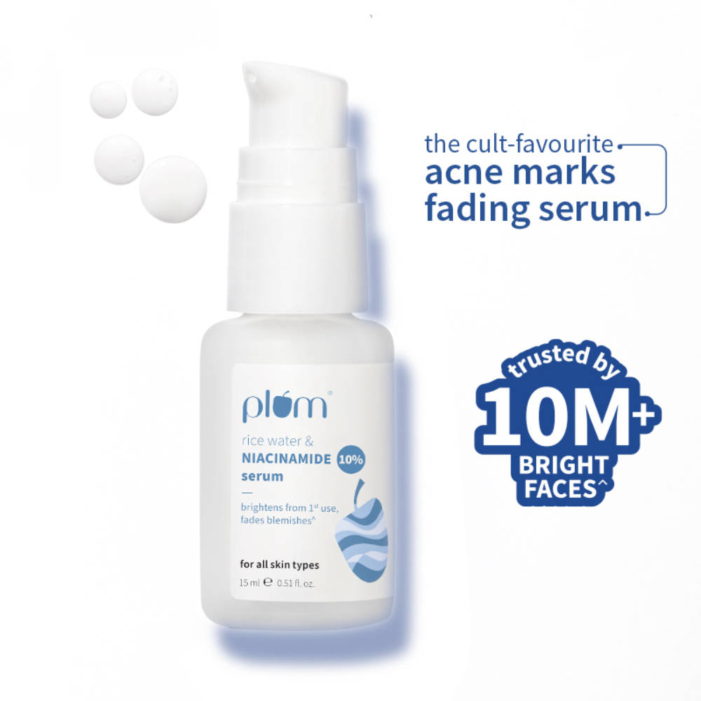 10% Niacinamide Brightening Face Serum with Rice Water, Fades Acne Marks, for Oily to Dry Skin | Z8 - view 1